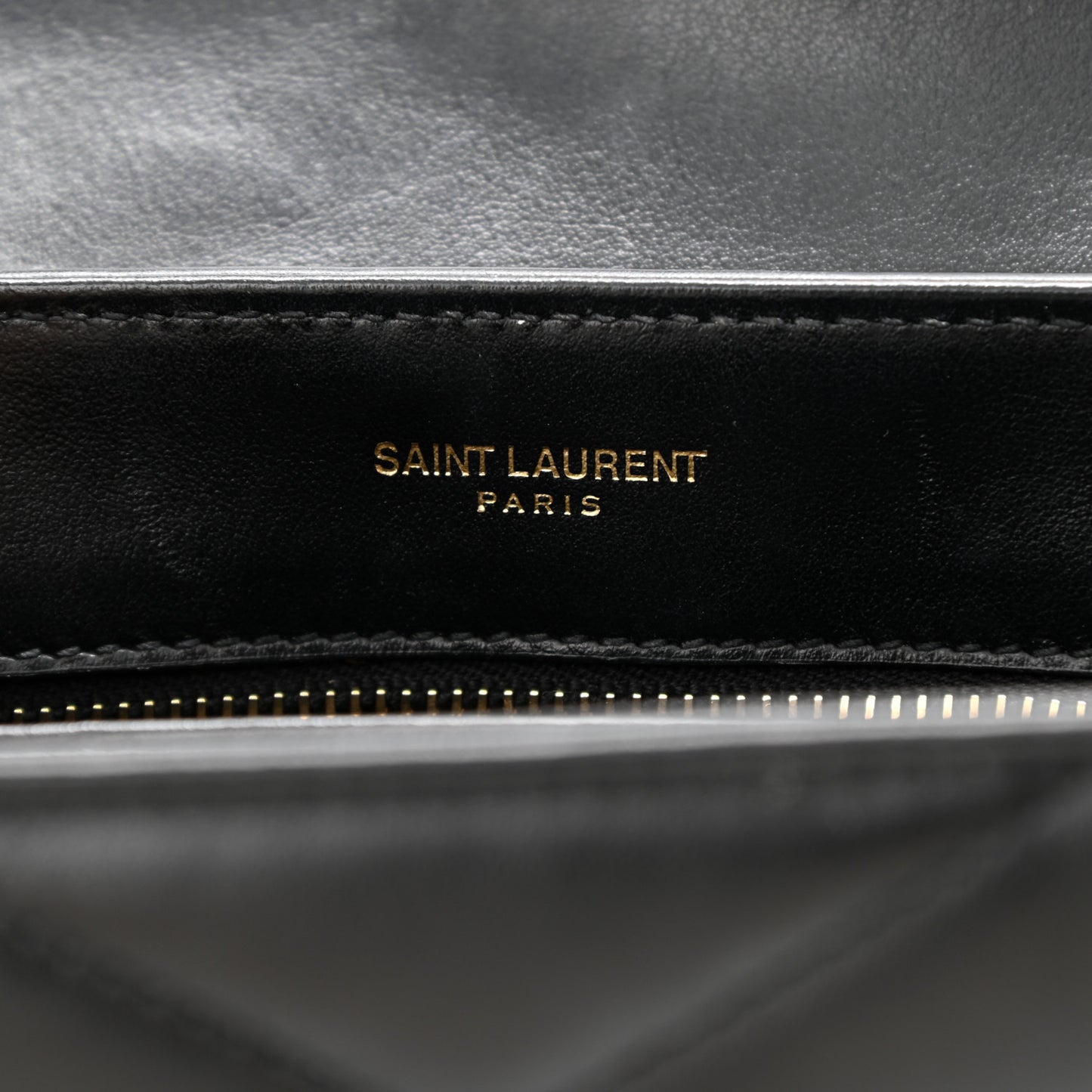 Calfskin Y Quilted Monogram Toy Loulou Crossbody Bag Black
