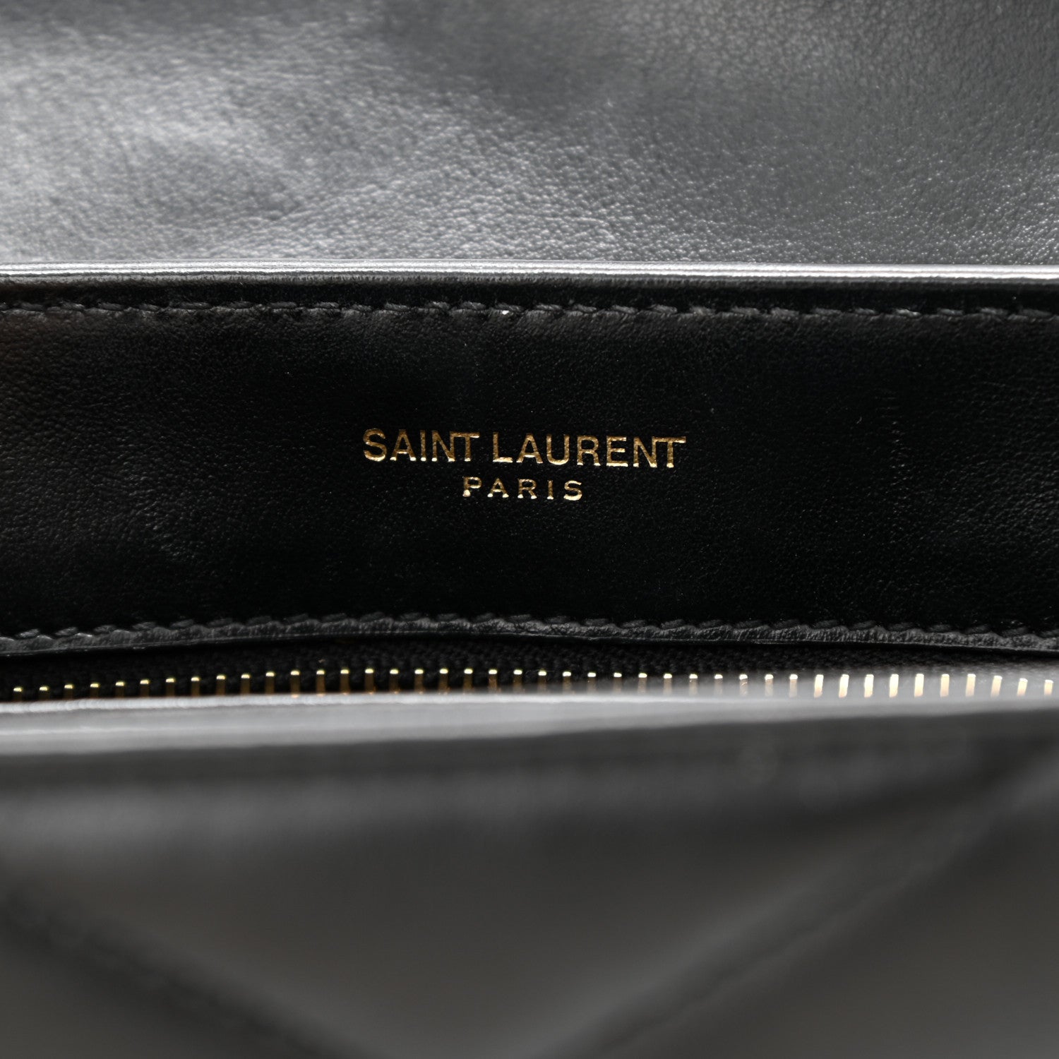 Saint Laurent Calfskin Y Quilted Monogram Toy Loulou Crossbody Bag Black 6 of 12