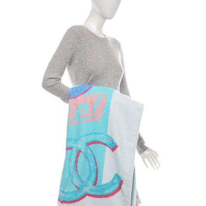 Chanel Cotton Coco Cuba Beach Towel Turquoise 2 of 5