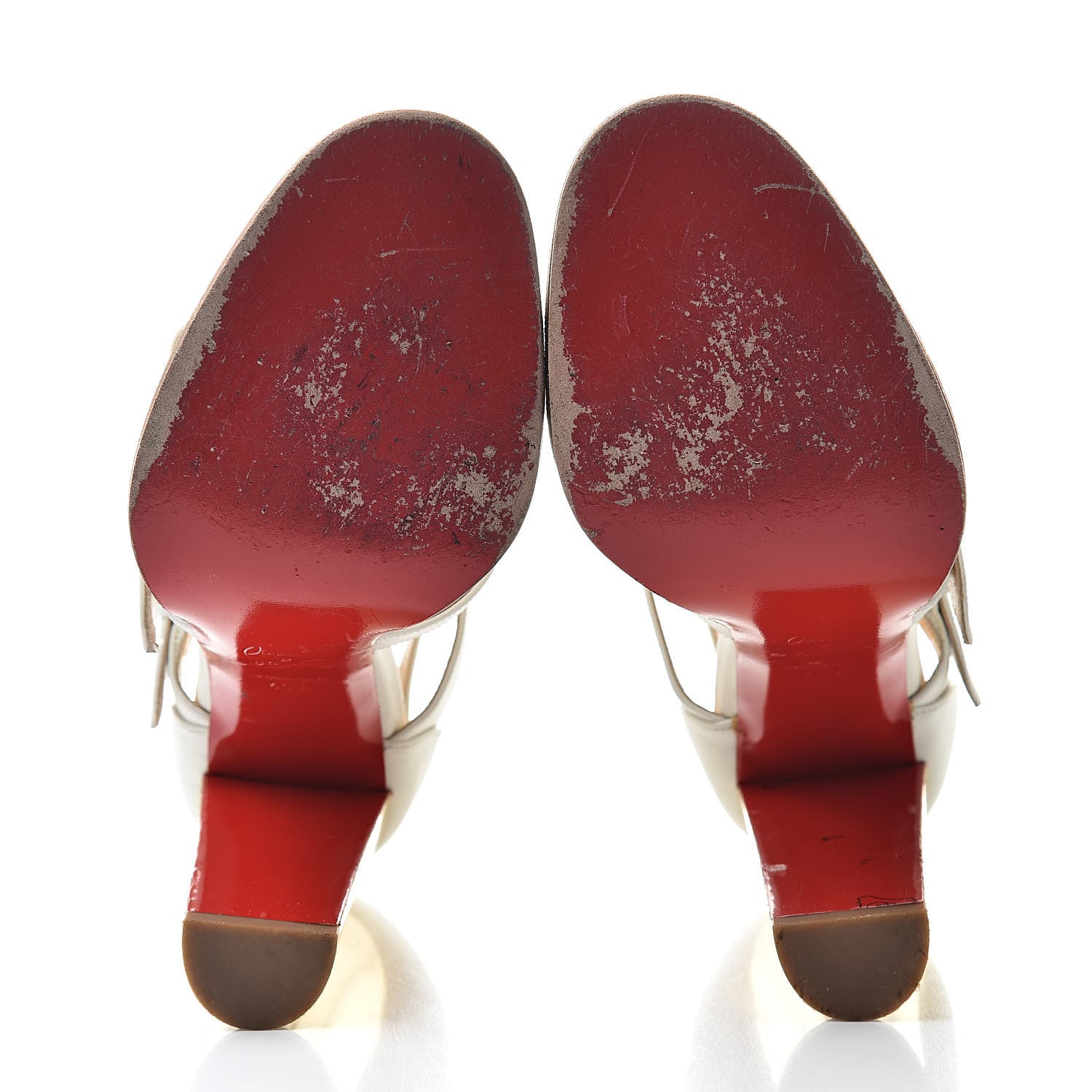 Christian Louboutin Chalumeau Calfskin Fencing 120 Perforated Sandals 40.5 White 5 of 16