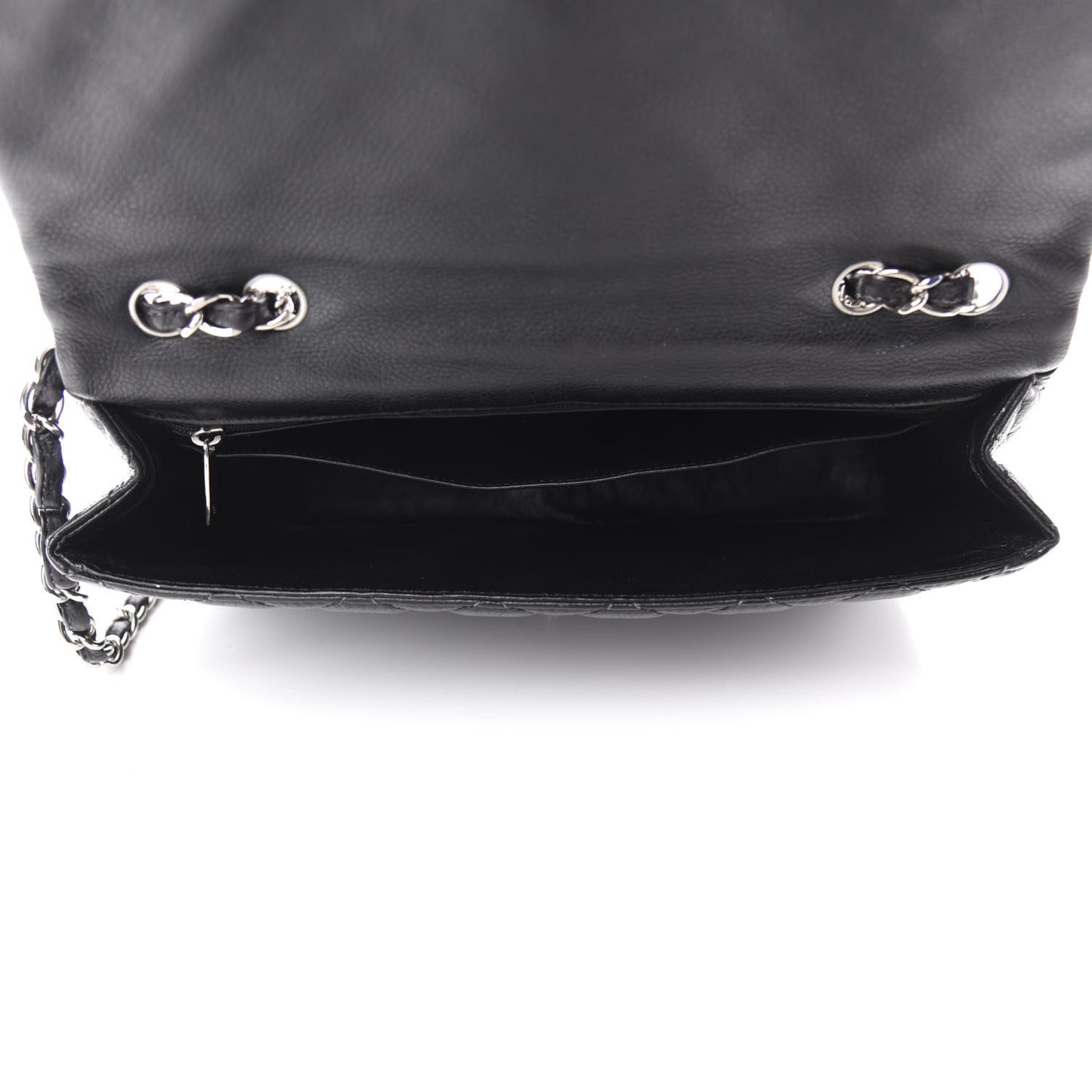 Caviar Quilted Jumbo Single Flap Black