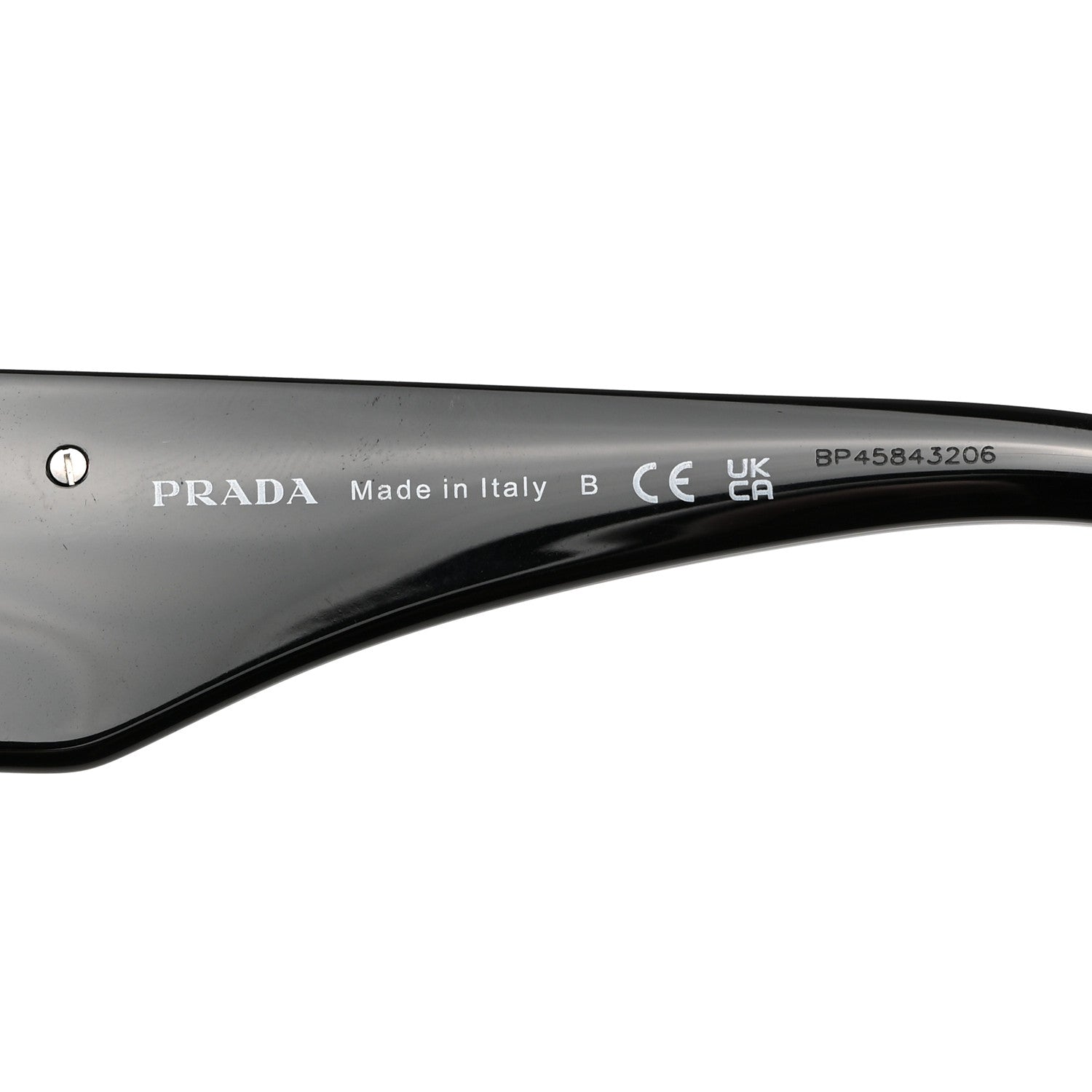 Prada Acetate Symbole Sunglasses SPR 13Z Black 6 of 8