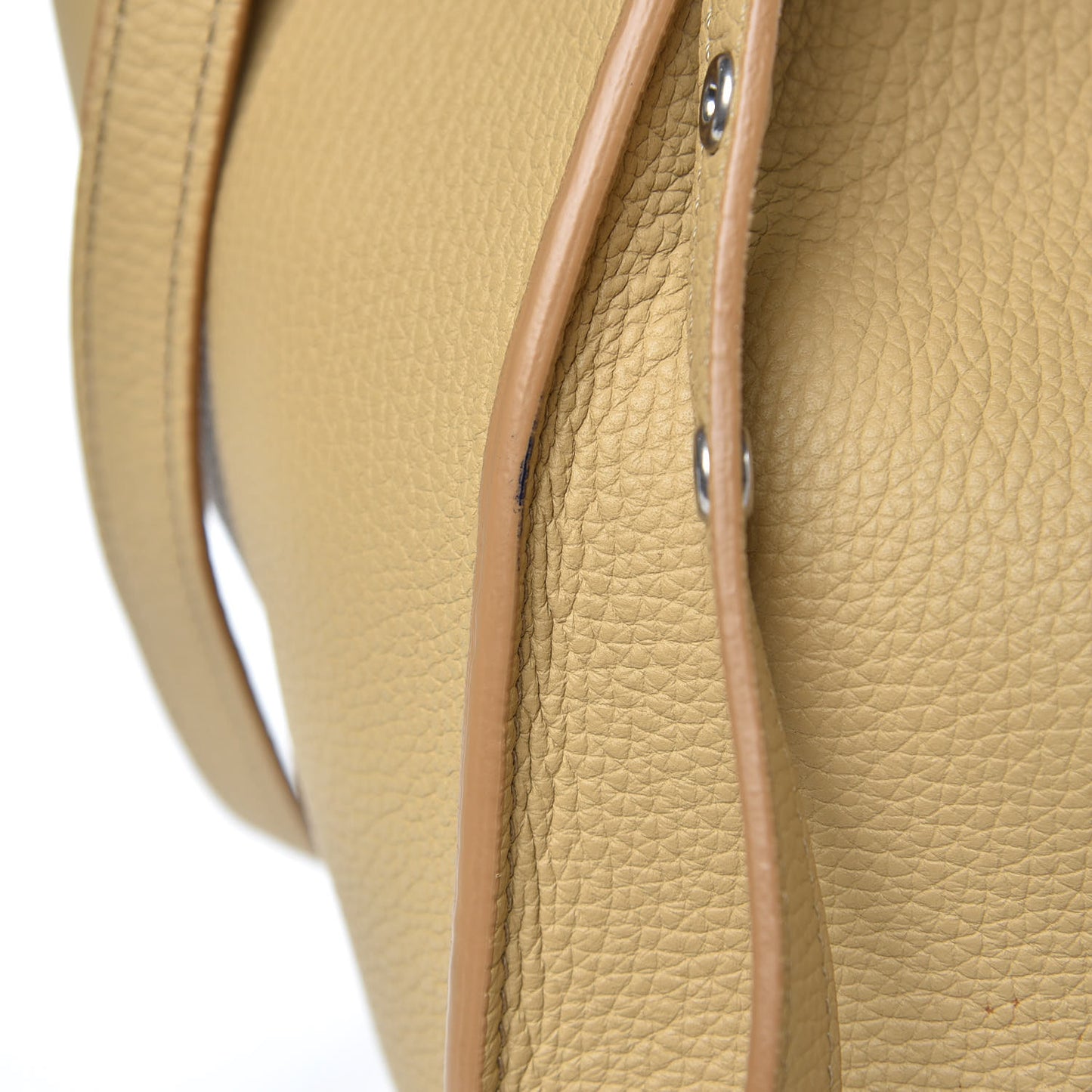 Supple Grained Calfskin Small Big Bag Sand