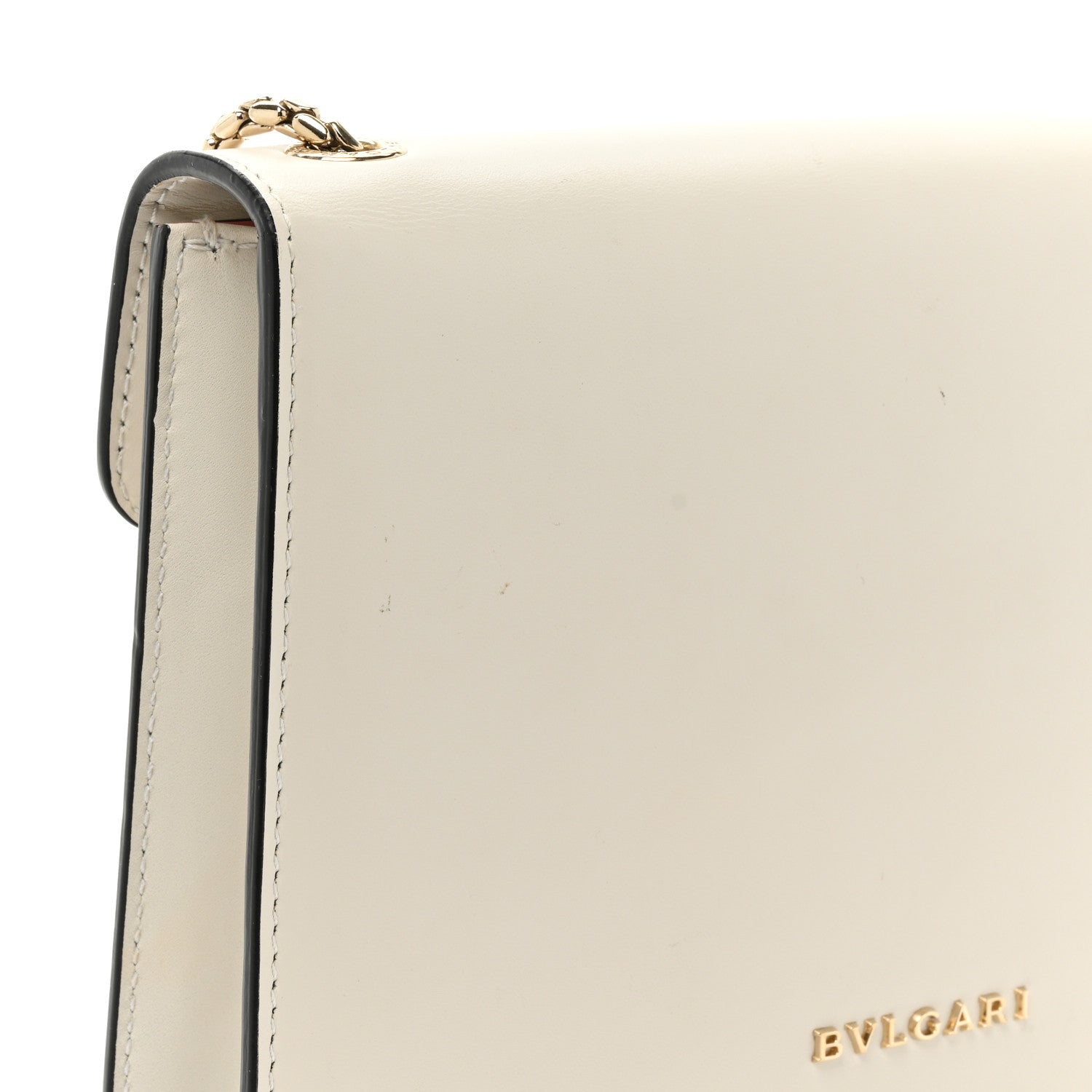 Bulgari Calfskin Studded Serpenti In Love Forever Crossbody Bag White 14 of 14