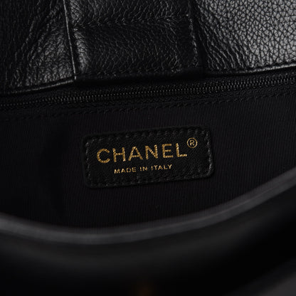 Chanel Calfskin Cerf Executive Shopper Tote Black 6 of 10