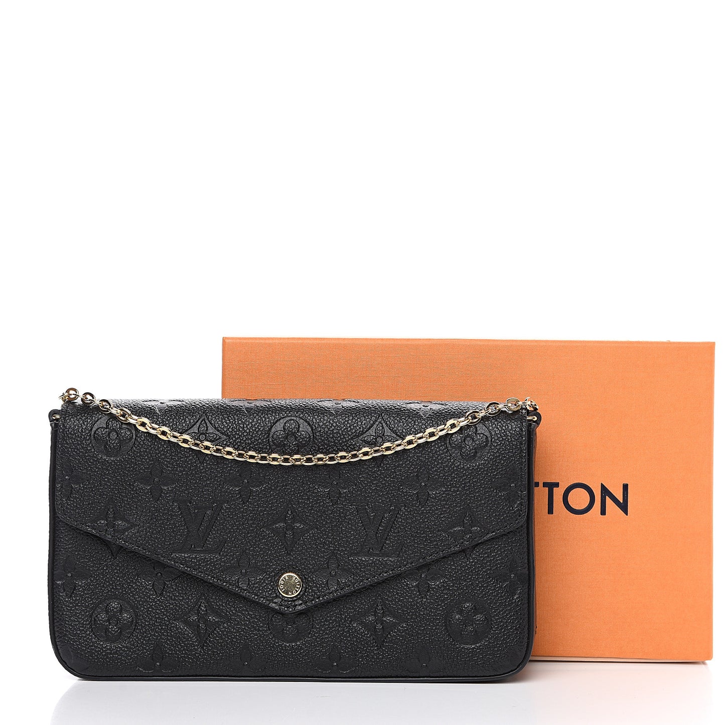 Empreinte Pochette Felicie Chain Wallet Black