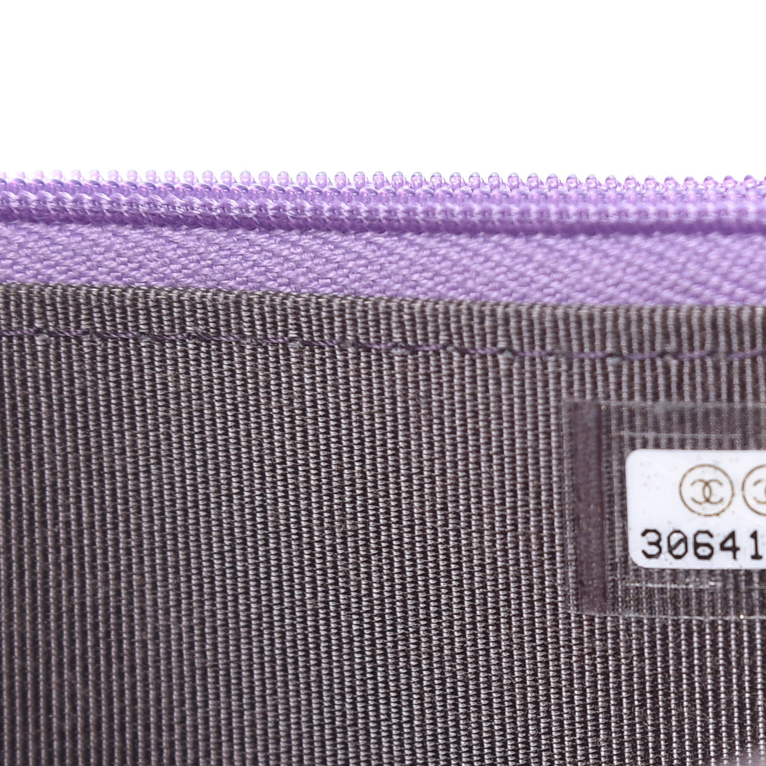 Chanel Iridescent Lambskin Quilted Mini Wallet On Chain WOC Purple 9 of 11