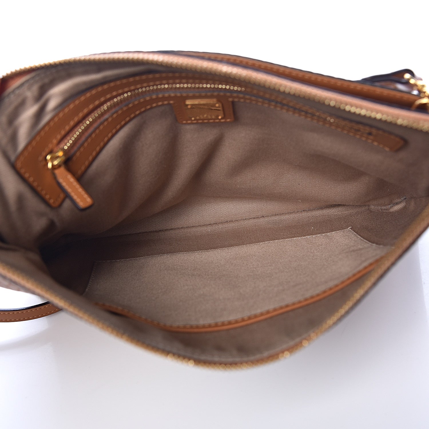 MCM Visetos Rabbit Crossbody Pouch Cognac 5 of 11