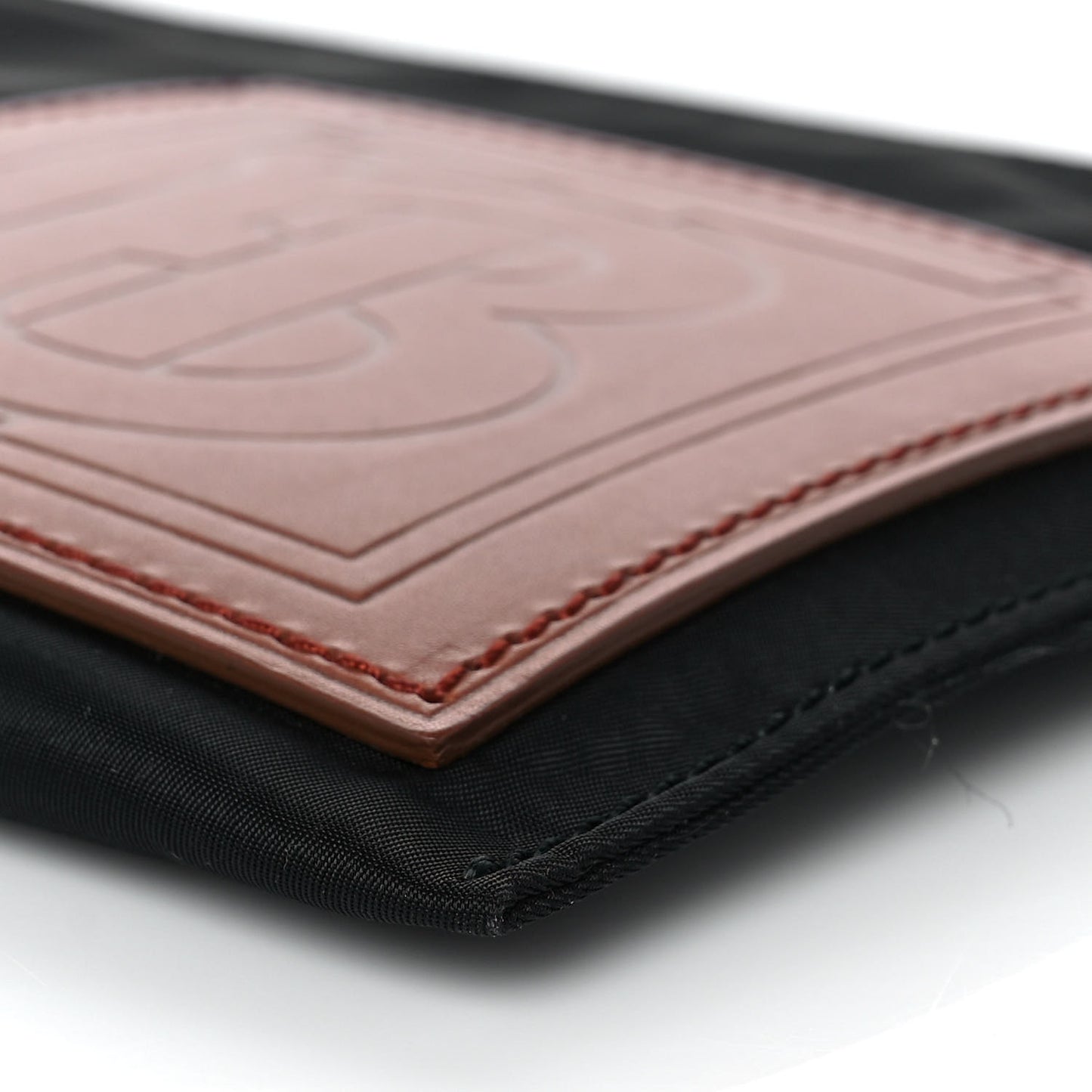 Nylon Edin Zip Pouch Black Brown