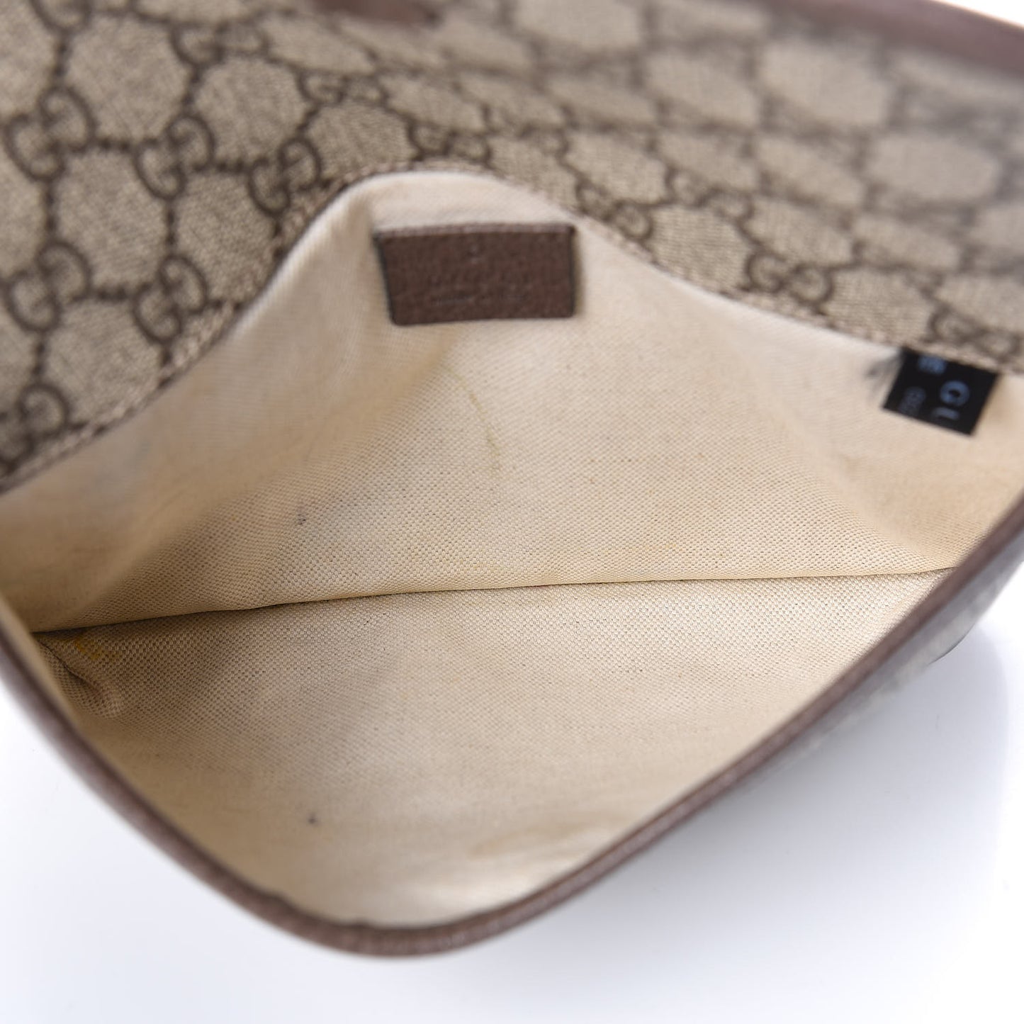 GG Supreme Monogram Neo Vintage Web Belt Bag Brown