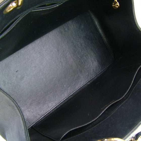 Caviar Timeless Grand Shopping Tote Black