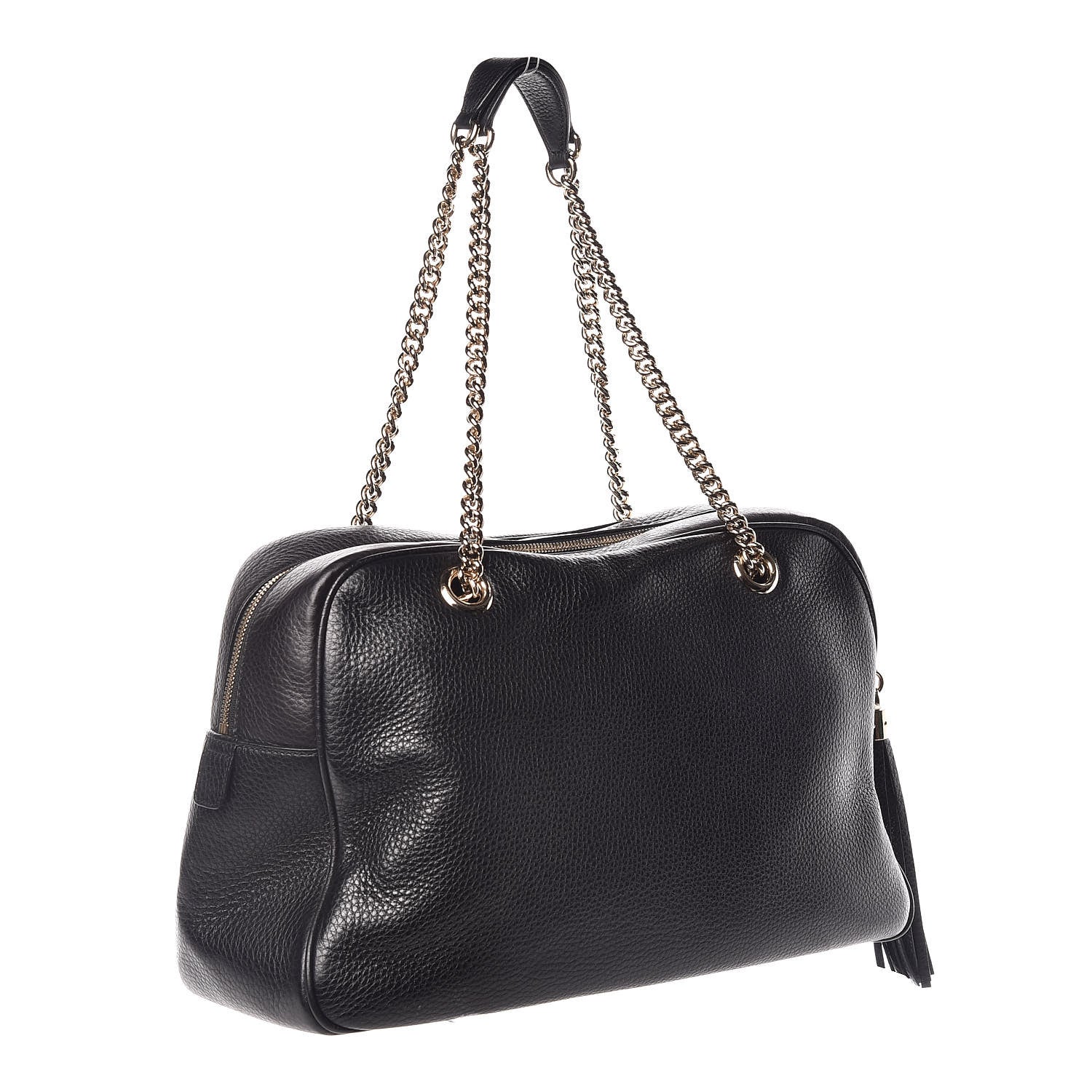 Gucci Pebbled Calfskin Medium Soho Bowler Black 4 of 14
