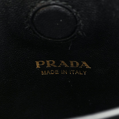 Prada City Calfskin Lucer Studded Small Margit Bag Black Roccia 6 of 9