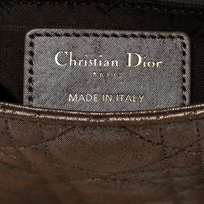 Christian Dior Metallic Calfskin Cannage Mini Lady Dior Brown 6 of 10
