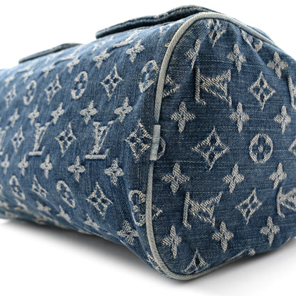 Louis Vuitton Monogram Denim Neo Speedy Blue 10 of 12