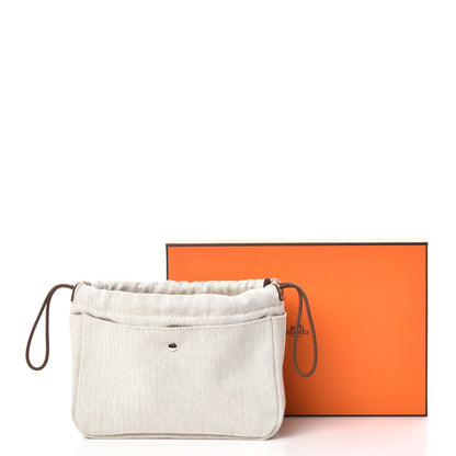 Hermes Canvas Barenia Fourbi 20 PM Pouch Naturel Fauve 8 of 8