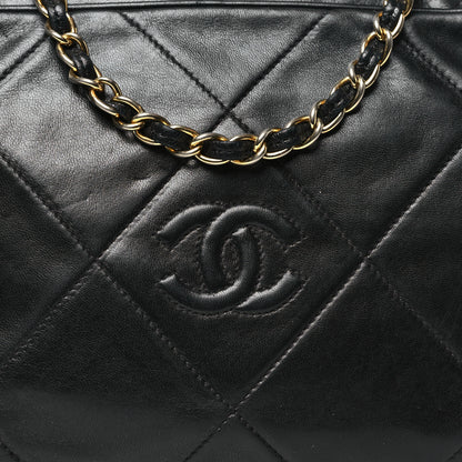 Chanel Lambskin Quilted CC Tassel Camera Case Black 9 of 15