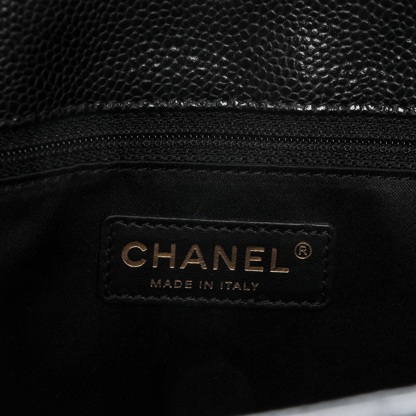 Caviar Quilted Grand Shopping Tote GST Black
