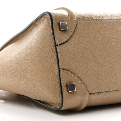 Celine Drummed Calfskin Micro Luggage Dune 11 of 15