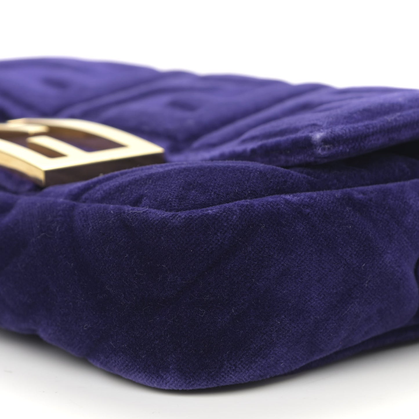 Velluto FF Embossed Mini Baguette Viola Plus
