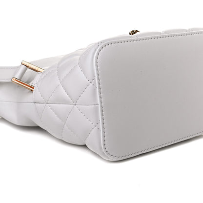 Versace Nappa Quilted Medusa Bucket Bag White 9 of 11