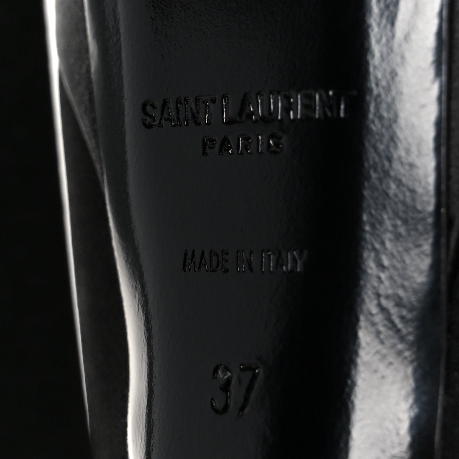 Saint Laurent Crepe Satin Boogie 110 Mule Sandals 37 Black 8 of 10