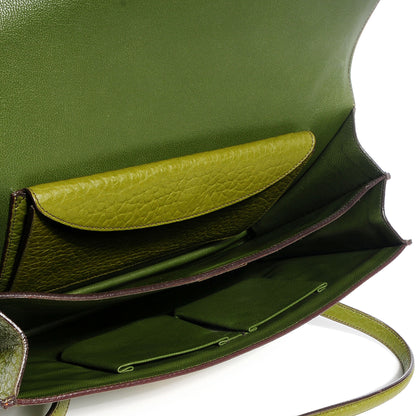 Prada Leather Berlino Sound Top Handle Bag Edera 5 of 7