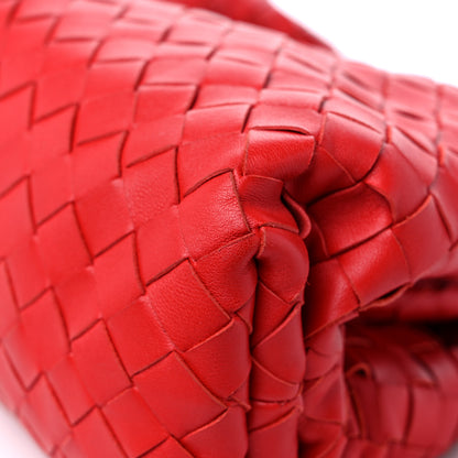 Bottega Veneta Nappa Maxi Intrecciato The Pouch Oversized Clutch Bright Red 10 of 13