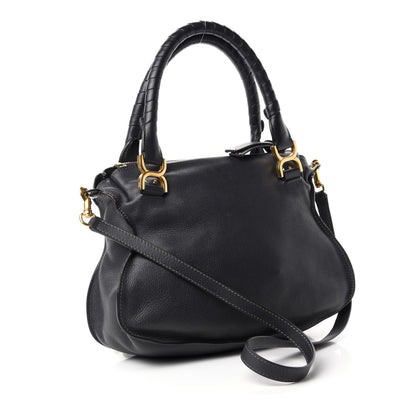 Chloe Calfskin Medium Marcie Satchel Black 3 of 13