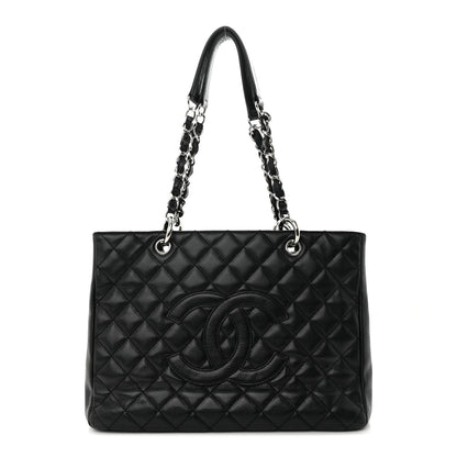 Chanel Caviar Quilted Grand Shopping Tote GST Black 1 of 13