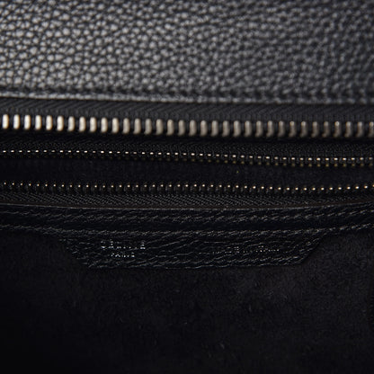 Celine Drummed Calfskin Micro Luggage Black 8 of 8