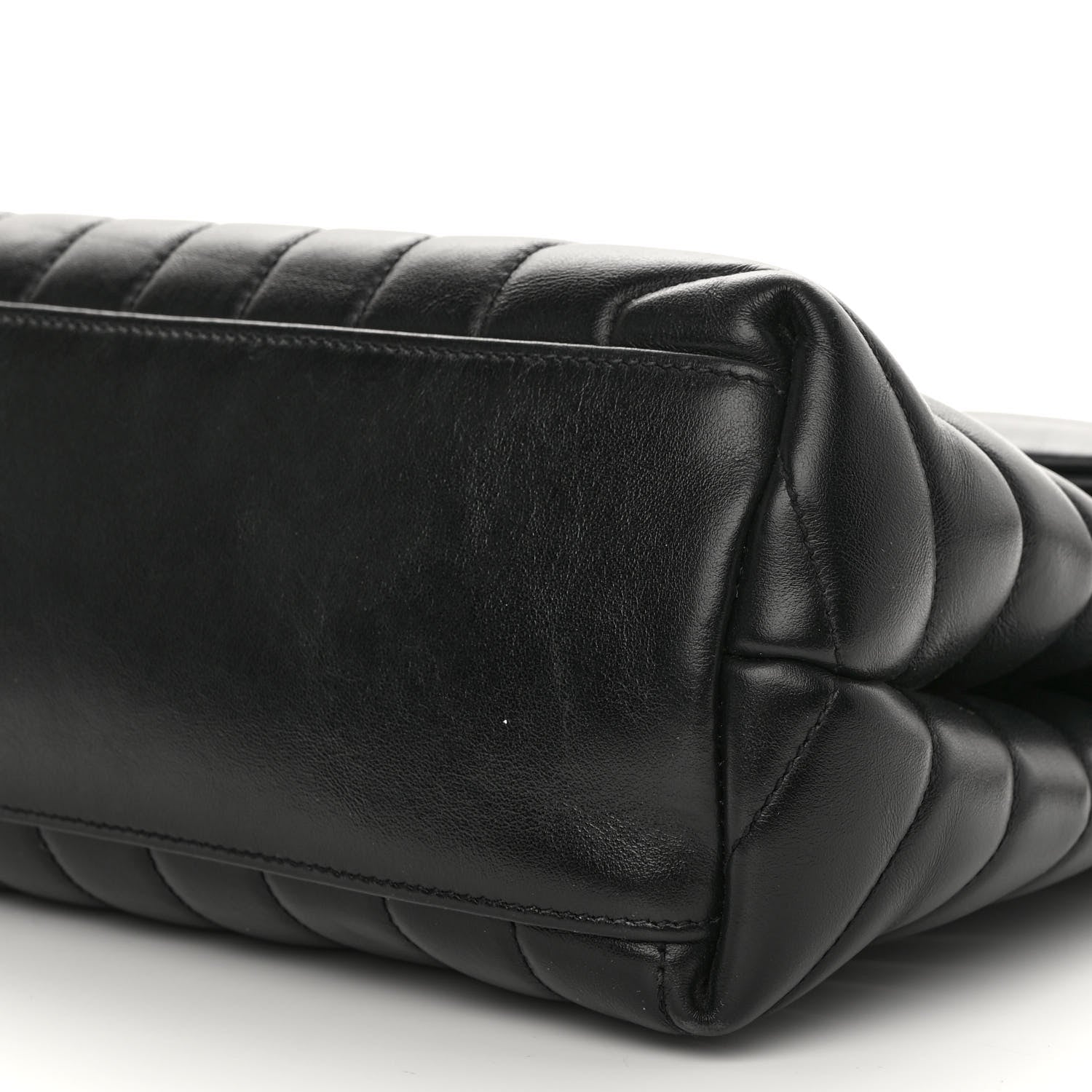 Saint Laurent Calfskin Y Quilted Monogram Medium Loulou Chain Satchel Black 9 of 11