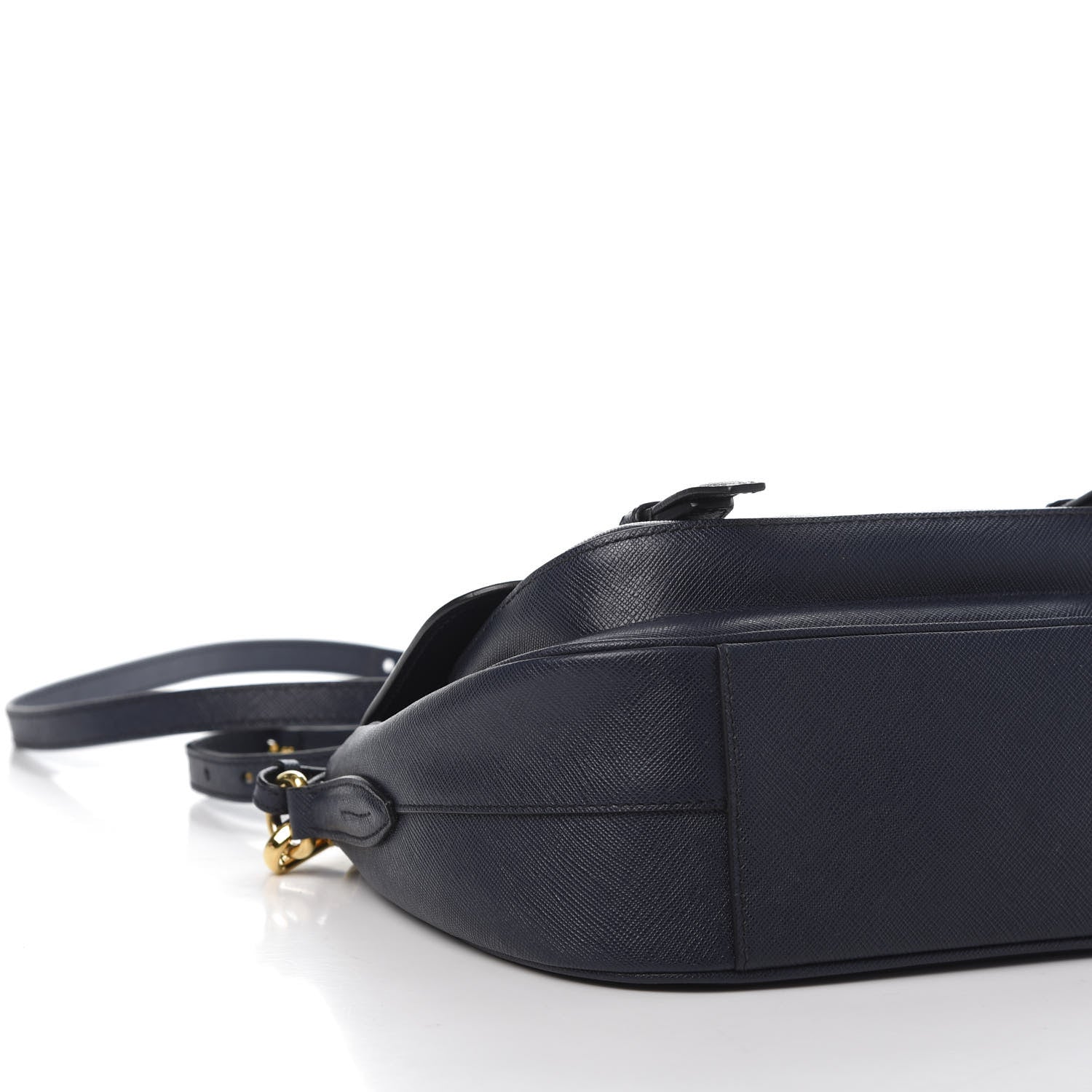 Prada Saffiano Lux Messenger Bag Baltico 8 of 16