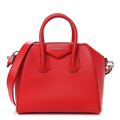 Givenchy Sugar Goatskin Mini Antigona Red 1 of 12