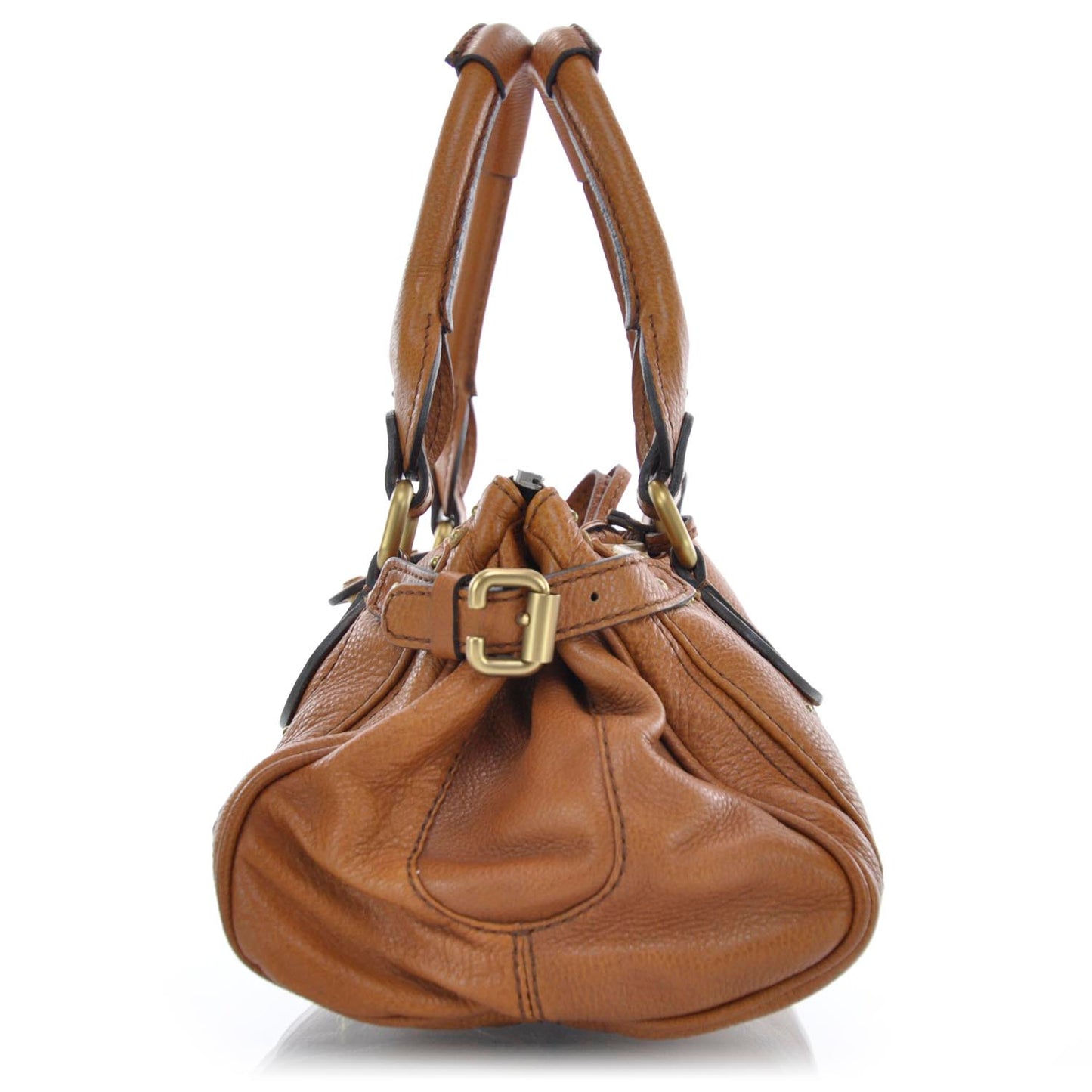 Leather Paddington Satchel Cognac