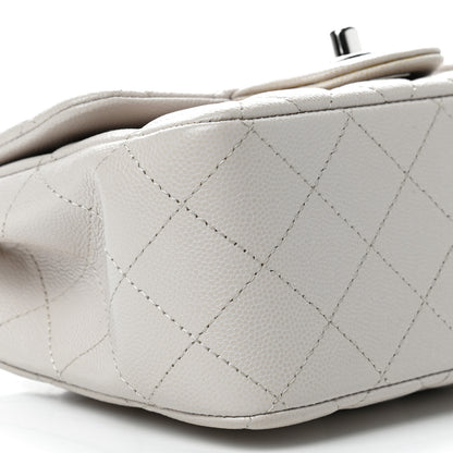 Chanel Caviar Quilted Mini Square Flap White 8 of 9
