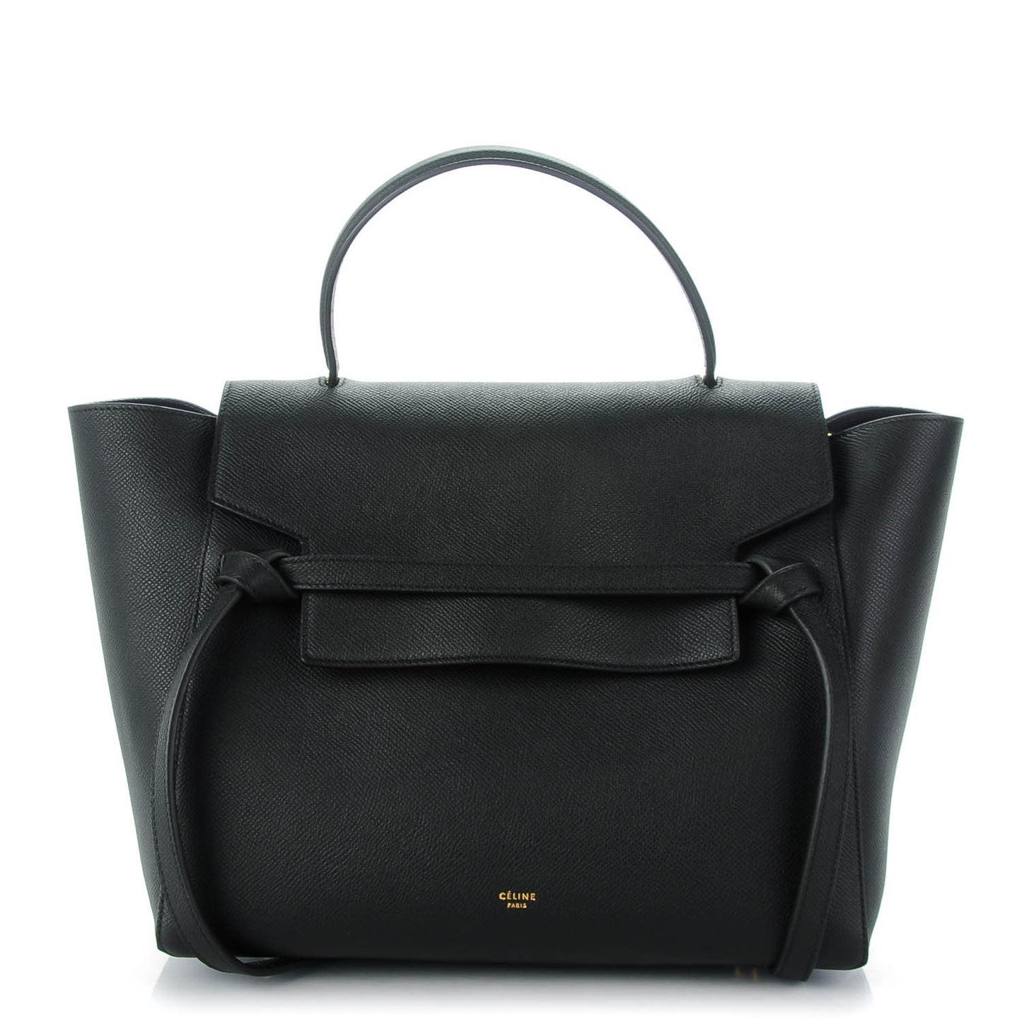 Baby Grained Calfskin Mini Belt Bag Black