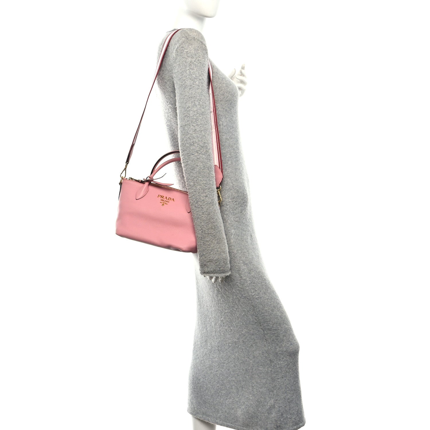 Prada Vitello Daino Top Handle Zip Tote Petalo 1880174 – FASHIONPHILE