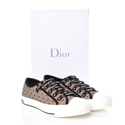Christian Dior Mesh Plumetis Walk'n Dior Low Top Sneakers 40 Nude 9 of 9