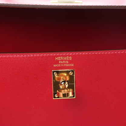 Hermes Tadelakt Kelly Sellier 25 Rouge Vif 6 of 11