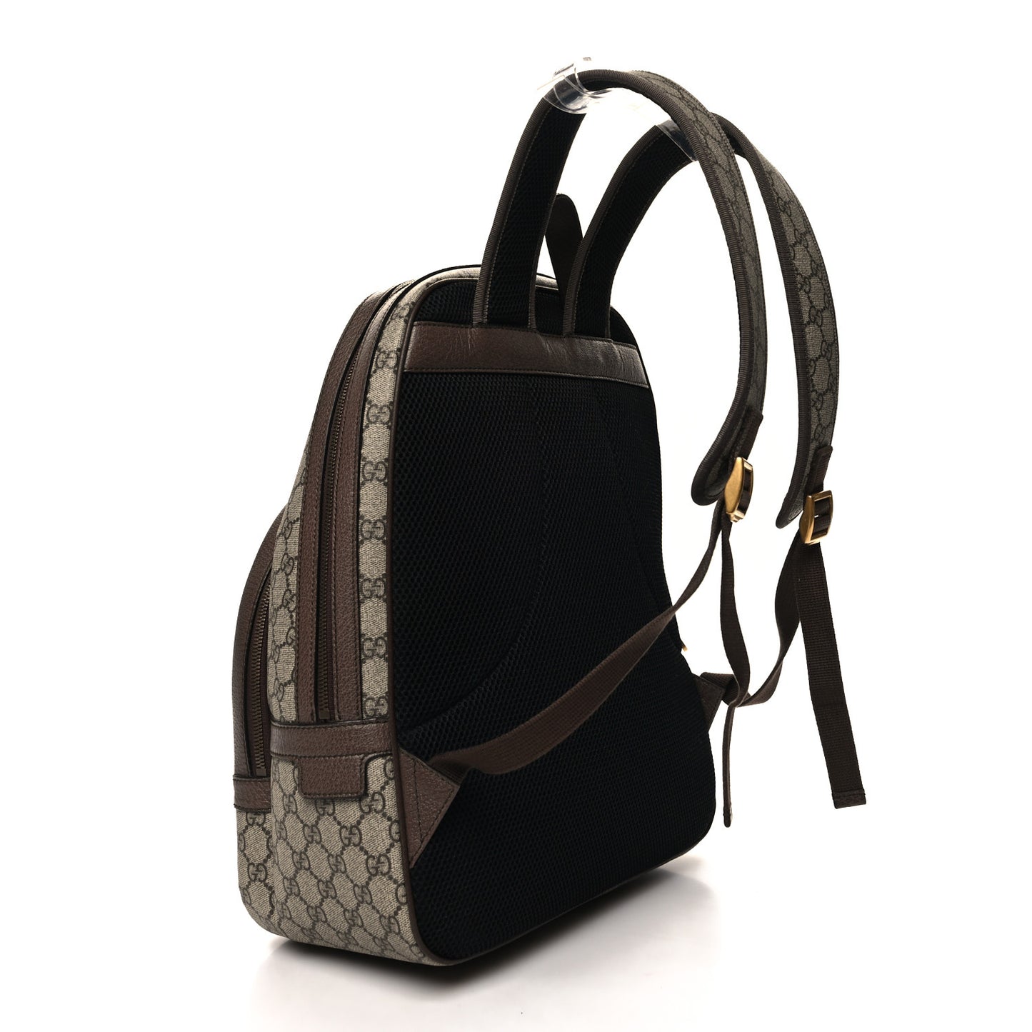 GG Supreme Monogram Medium Ophidia Day Backpack Brown