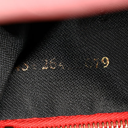 Fendi Sequin Lizard Enamel Baguette Red 7 of 14