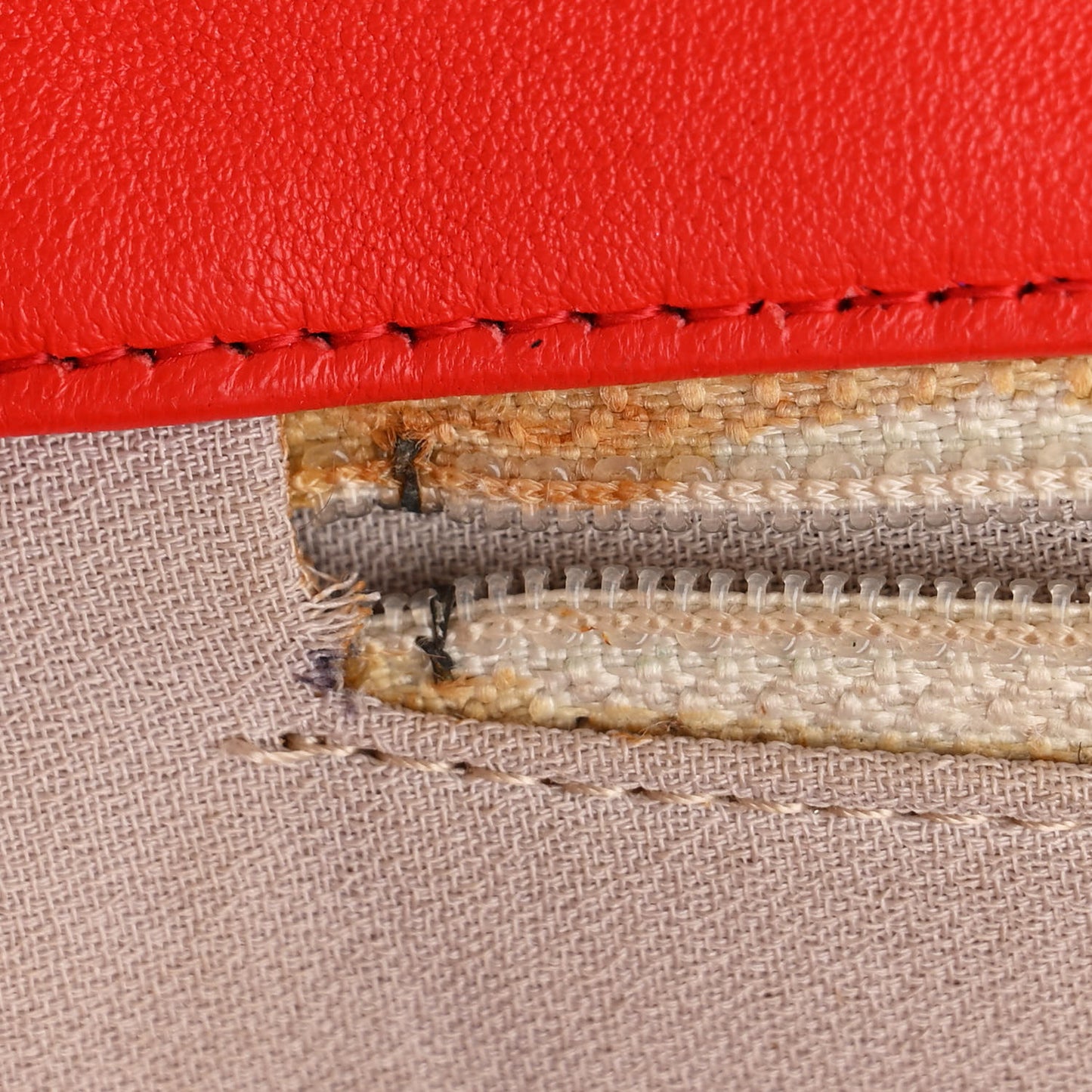 Washed Lambskin Quilted Maxi Chain Around Flap Red