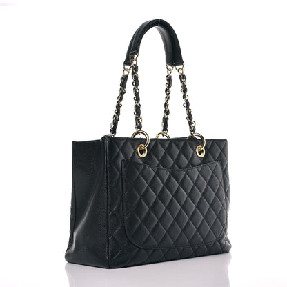 Chanel Caviar Quilted Grand Shopping Tote GST Black 3 of 12