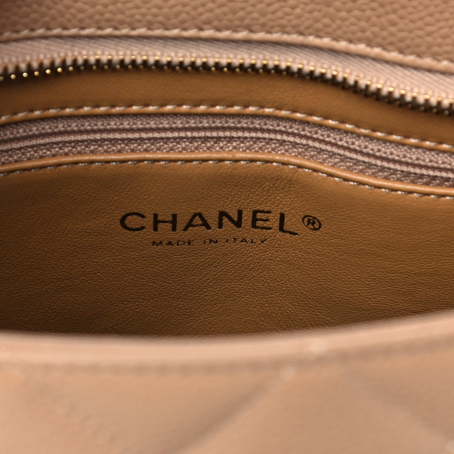 Chanel Caviar Quilted Medallion Tote Beige 6 of 10