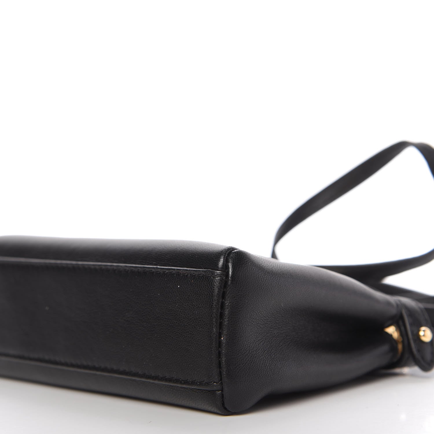 Fendi Nappa Micro Peekaboo Iconic Satchel Black 7 of 9
