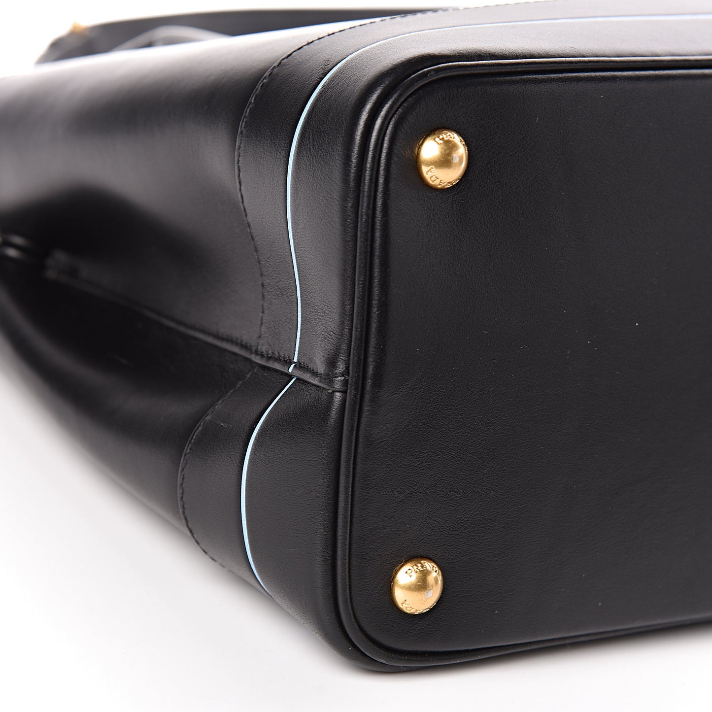 City Calfskin Cuir Medium Mirage Double Bag Black
