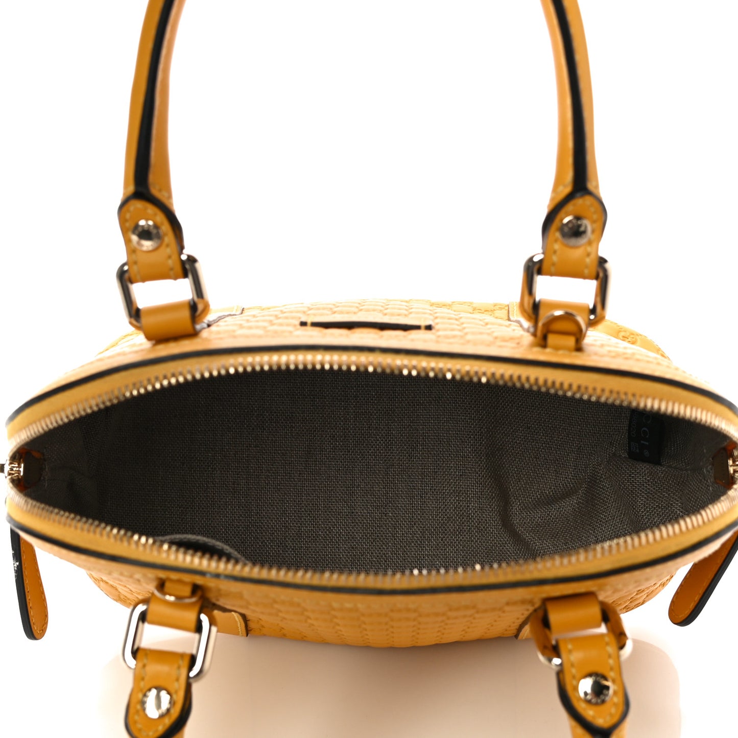 Soft Microguccissima Mini Dome Bag New Buttercup