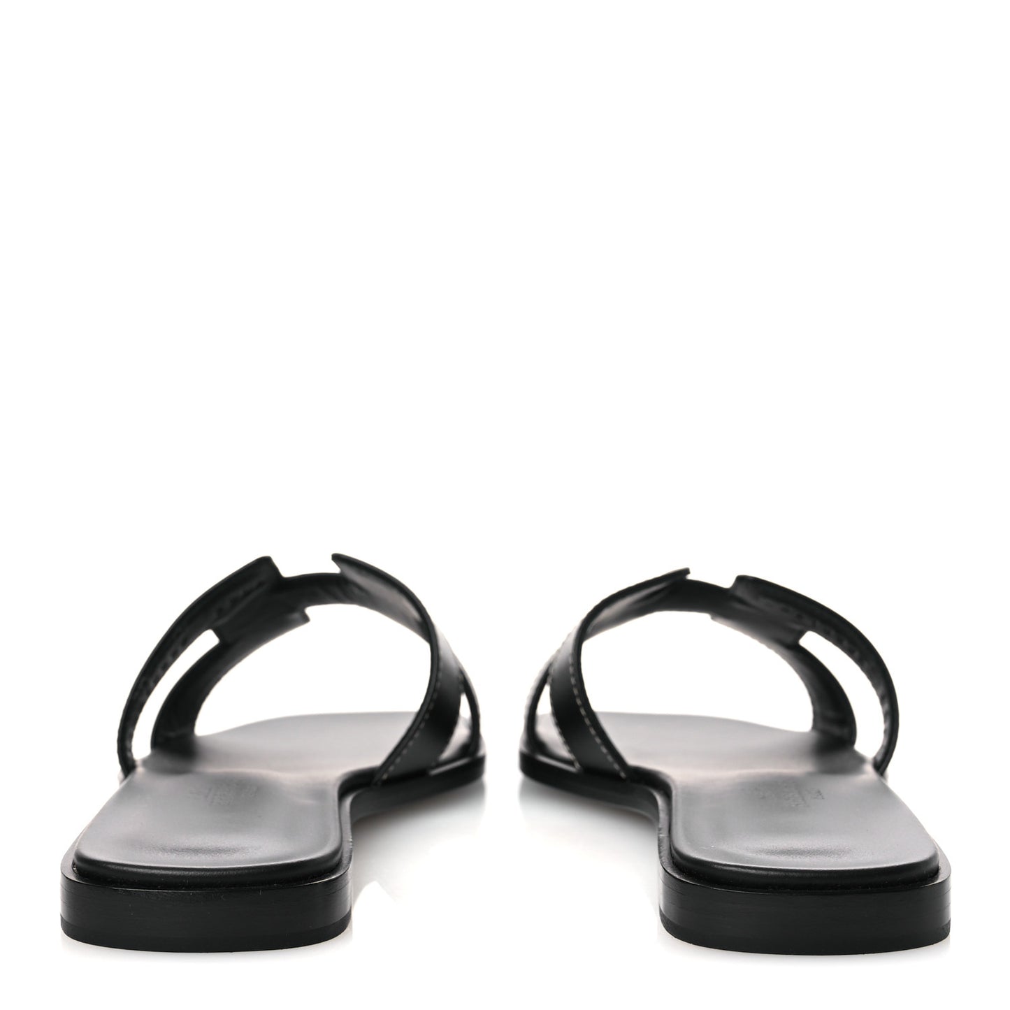 Box Calfskin Oran Sandals 36 Black