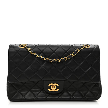 Chanel Lambskin Quilted Medium Double Flap Black 1 of 14